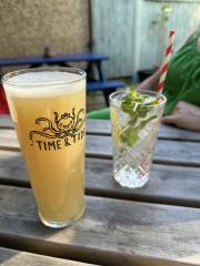 Enjoying a quick drink at The Twelve Taps, Whitstable